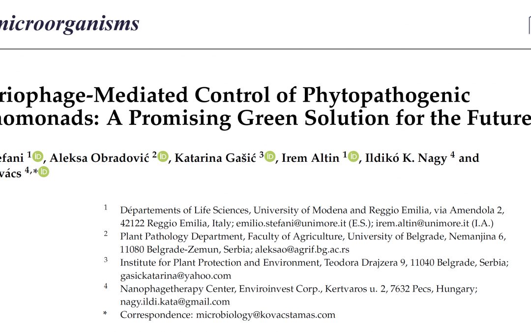 Bacteriophage-Mediated Control of Phytopathogenic Xanthomonads: A Promising Green Solution for the Future